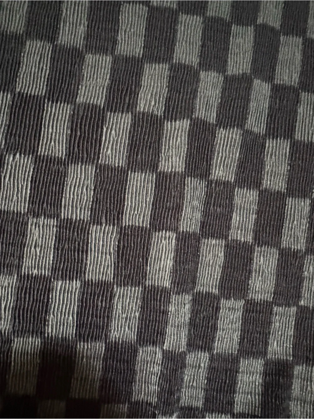 Vans Checkerboard Knit Wide Leg Pants - Black & Charcoal - Picture 4 of 9